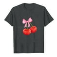 thumbnail image 2 of Fesfesfes T Shirt Pack Women Summer Regular Print Regular Women Round Neck Short Sleeves Top Short Sleeve Tshirts Shirts for Women XL(US:10), 2 of 4