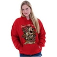 thumbnail image 3 of Erase All Fears Snake Skull Tattoo Unisex Plus Fleece Graphic Hoodie Brisco Brands 3X, 3 of 5