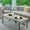 Gray, variant on CozyHom Aluminum Propane Fire Pit Table, 47" 50,000 Btu Multifunctional Fire Table , 4.5 Gallons Ice Bucket Lava Rocks, 3-In-1 Coffee Table For Outdoor Patio, Khaki