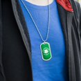 thumbnail image 3 of Shamrock and Roll Irish Rock Funny Humor Military Dog Tag Pendant Necklace with Chain, 3 of 5