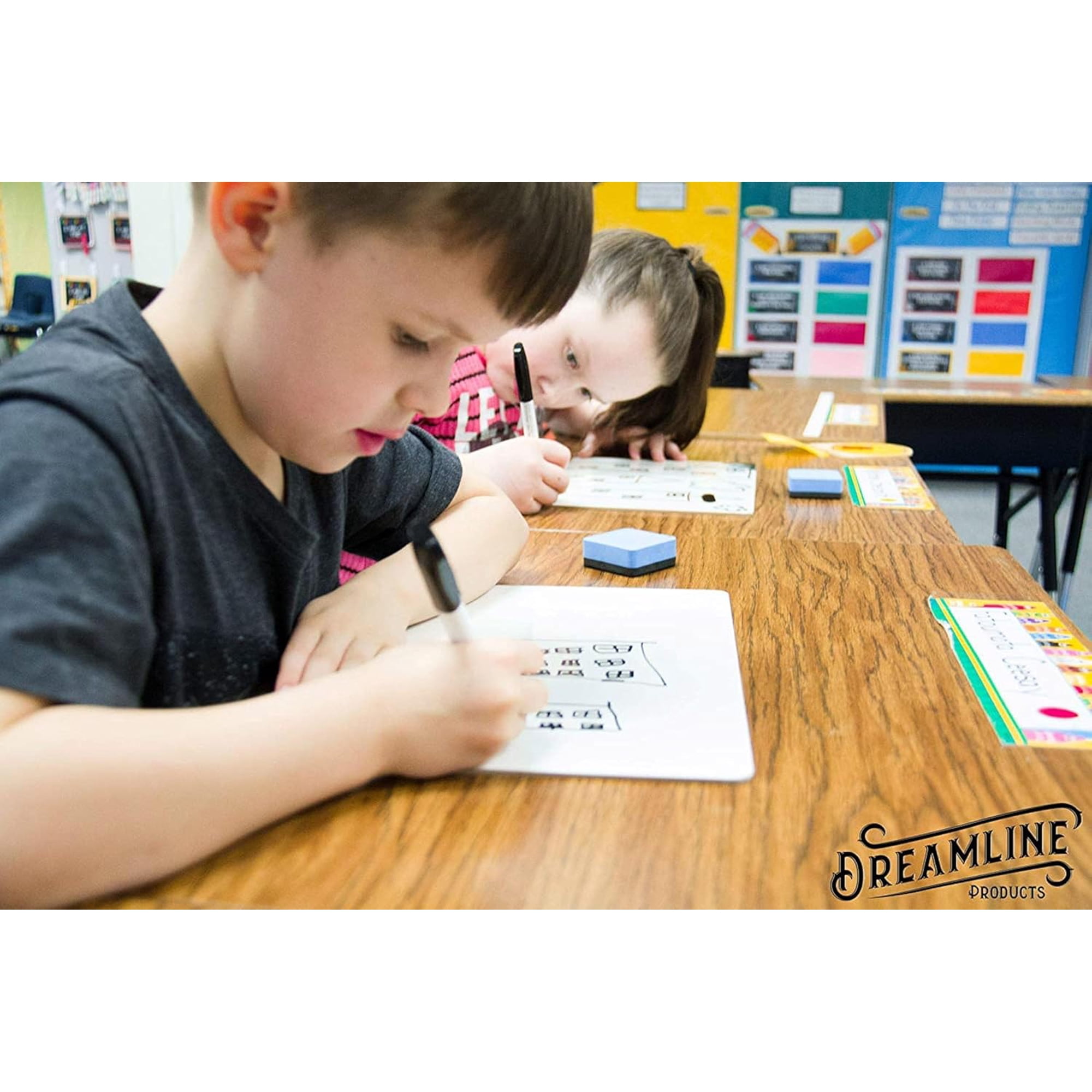 Dry Erase Lapboards Student Pack of 30 | 9 x 12 inch Double Sided White Boards (Plus Accessories) | Small Mini White Dry Erase Boards for Students Whiteboards Teacher Supplies Classroom