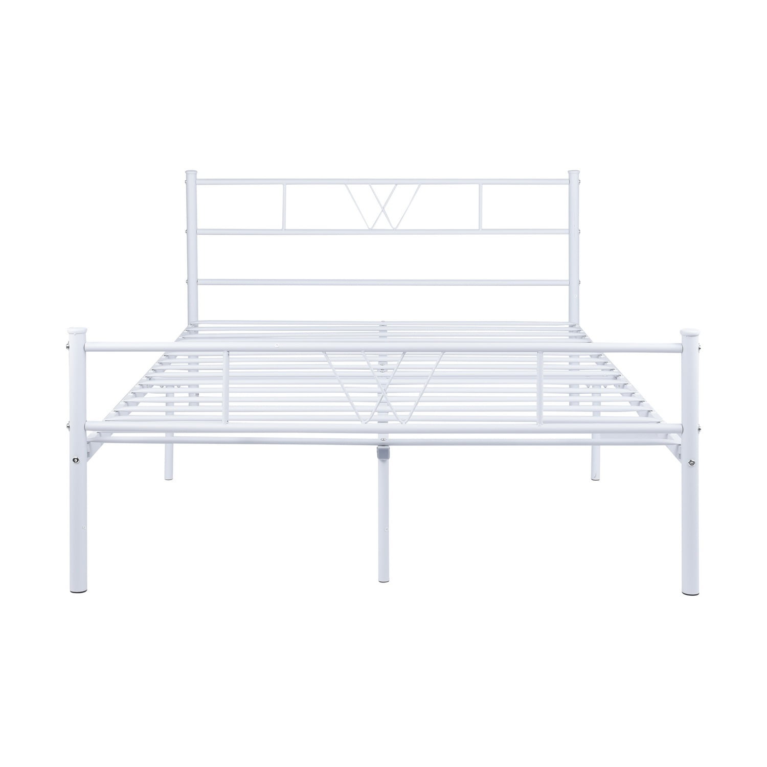 Kepooman Full Size Bed Base Frame, Metal Platform Mattress Foundation with Headboard and Footboard, Easy Self-Assembly Kepooman Full Size Bed Base Frame, Metal Platform Mattress Foundation with Headboard and Footboard, Easy Self-Assembly