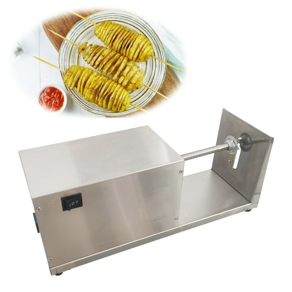 Techtongda Electric Potato Tower Potato Slicer Cutter Spiral Cutting Potato Chip Machine