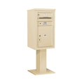 thumbnail image 5 of Salsbury Industries Pedestal Mounted 1 Unit 3 Door Front Load 4C Horizontal Cluster Box Unit with 1 Parcel Locker, 5 of 6