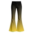 thumbnail image 6 of Flare Pants for Girls High Waist Baggy Girls Wide Leg Pants Girls Back to School Clothes Gradient School Pants Size 5-16 Years, 6 of 6