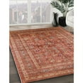 thumbnail image 3 of Ahgly Company Machine Washable Indoor Rectangle Industrial Modern Sunrise Orange Area Rugs, 2' x 3', 3 of 7