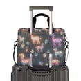 thumbnail image 2 of FORMRS 16" Laptop Bag Carrying Sleeve Case with Handle Travel Shoulder Briefcase, Neon Llamas Pattern, 2 of 8