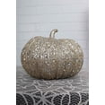 thumbnail image 1 of 7 Inch Champagne Glitter Pumpkin, 1 of 2