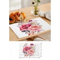 thumbnail image 3 of Placemat Flower Bud and Leaf Overlay Kitchen Dining Table r Accessories 4/6pcs Heat Resistant Tableware Pads Mats, 3 of 3