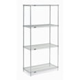 thumbnail image 3 of Nexel® 4 Shelf Nexelate® Silver Epoxy Wire Shelving Unit Starter 36"W x 18"D x 86"H, 3 of 4