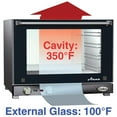 thumbnail image 4 of Cadco OV-023 Compact Half Size Convection Oven with Manual Controls, 208-240-Volt/2700-Watt, Stainless/Black, For Commercial Use, 120 lbs., 4 of 4