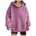 thumbnail image 2 of Neewe Womens Hoodies Oversized Sweatshirts Pullover Fleece Sweaters Long Sleeve Winter Fall Outfits Fashion Y2k Clothes, 2 of 7