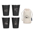 thumbnail image 2 of Stainless Steel Coffee Mug, 350ML Capacity Different Patterns 4 Pcs Stainless Steel Mug  For Camping Black,OD Green,Beige, 2 of 8