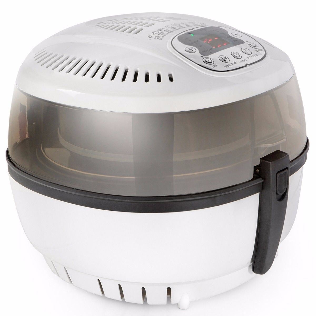6.3QT Electric Air Fryer Oilfree Fry Cooker Stir Function, 1700 Watts