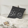 thumbnail image 6 of LNWH Decorative Pillow Covers, Bike Square Sofa Decorative Knit Pillow Case, 18"x18", 6 of 8