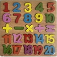 thumbnail image 1 of DPTALR Wooden Children Is Early Education Building Blocks Letter Number Shape Color Kindergarten Puzzle Board Matching Puzzle Toys, 1 of 1