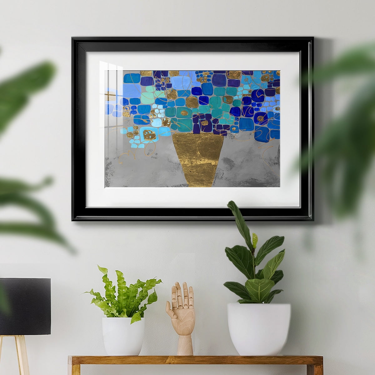 Blue Love Premium Framed Print - Ready to Hang