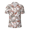 thumbnail image 2 of Daiia Paisley Floral Pattern Men’s Polo Shirts,Solid Deck Shirt,Classic Fit, Breathable Cotton Polo for Casual and Sport Wear-4X-Large, 2 of 7