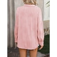 thumbnail image 3 of Spring And Summer Women's Wavy Texture Loose Fashion Shirt, 3 of 7