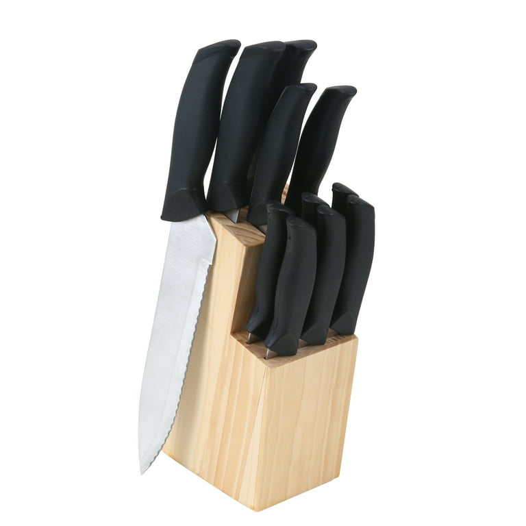 12-Piece Copper-Plated Knife Set with Acrylic Block - Walmart.com
