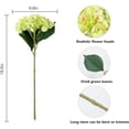 thumbnail image 2 of White Hydrangea Artificial Flowers Realistic 5Pcs Single Long Stem Faux Silk Hydrangea Bouquets for Party Wedding Centerpieces Home Office Decor, 2 of 5