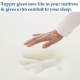 thumbnail image 5 of Onetan ,1",2" & 3" Foam Topper, Adds Comfort to Mattress. - White Full - 1 Inch, 5 of 5