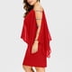 thumbnail image 3 of Vestido largo con volantes de encaje para mujer talla grande - Hombros descubiertos y manga media - Vestido de noche formal retro - Para bodas y bailes de graduación, 3 of 8
