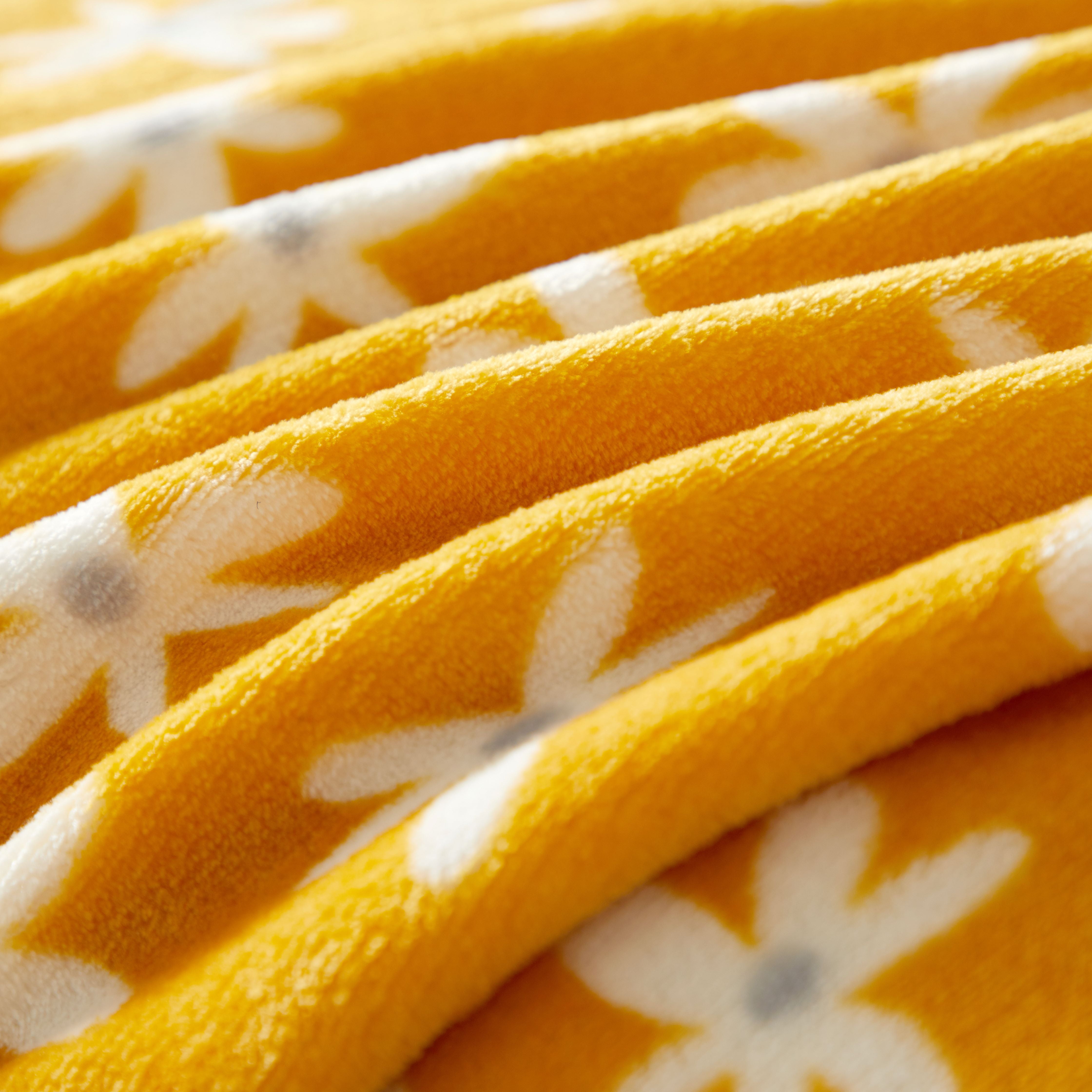 Mainstays Plush Throw Blanket, 50" x 60", Color Yellow Flower Walmart Inventory Checker