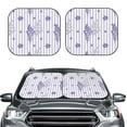 thumbnail image 2 of Kll Bouquet And Lavender Flowers Windshield Sun Shade 2-Piece Foldable Car Front Window Sunshade For Most Sedans Suv Truck- Small, 2 of 7