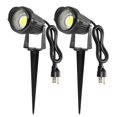 thumbnail image 2 of Injueey Luz LED COB para jardín, 5W, decoración de césped con pinchos para exteriores, bombillas de punto de paisaje, focos de camino Iluminación y accesorios Blanco frio/Espiga, 2 of 6