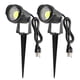 thumbnail image 2 of Injueey Luz LED COB para jardín, 5W, decoración de césped con pinchos para exteriores, bombillas de punto de paisaje, focos de camino Iluminación y accesorios Blanco frio/Espiga, 2 of 6
