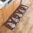 thumbnail image 3 of Kitchen Mat Rug 1 PCS Coffee Gnome Coffee Beans on Brown Background Runner Rug Anti-Fatigue Comfort Memory Foam Standing Mat Non-Slip Floor Door Mat for Bathroom Bedroom 18x47in, 3 of 6