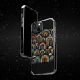 thumbnail image 6 of DistinctInk Hybrid (Acrylic / TPU) Clear Slim Fit Case for Apple iPhone 12 (6.1" Screen) - "Vibrant Rainbows Illuminate the Dark Canvas", 6 of 8