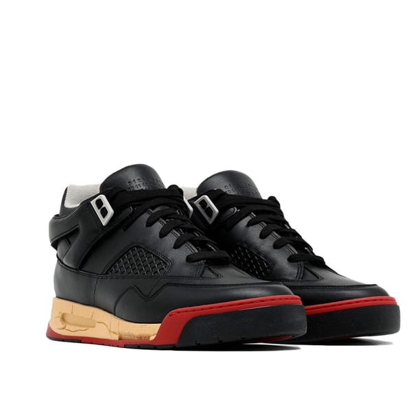 Maison Margiela Men's Deadstock Basket Low Top Leather Sneaker