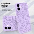 thumbnail image 3 of Funda de teléfono MZELQ para iPhone 16 Plus Silicone Wave Ripple, 3 of 6
