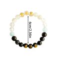 thumbnail image 2 of Natural Five Bracelet With Rutilated Quartz Tiger's Eye & Stones Energy Balancing Wealth Hand Chain For Men And Women Earrings for Women Dangle Steel Rings for Women Work for Men Construction Young, 2 of 3