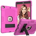 thumbnail image 5 of Dteck Case for Apple iPad 8th Generation 10.2-inch 2020 Released,Shockproof Kickstand Armor 3-Layer Protection Rubber Hybrid iPad 7th Gen 10.2" 2019 Case without Screen Protector Cover,Rose+Black, 5 of 6
