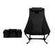thumbnail image 5 of Silla de camping con bolsa organizadora Silla al aire libre para picnics jardín patio Negro, 5 of 8