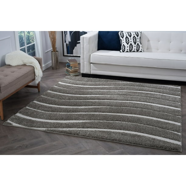 Fresh square accent rugs Bliss Rugs Wave Contemporary Indoor Square Area Rug Walmart Com