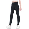 thumbnail image 3 of Girls Athletic Leggings Kids Stretchy Pants Dance Workout Running Yoga Leggings, 3 of 8