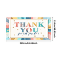 thumbnail image 2 of Colorful Design Thank You Banner Decorative Stars Thank You Banner Appreciation Banner for Employee Recognition Teacher Appreciation Event Decoration, 2 of 6