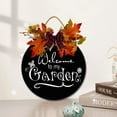 thumbnail image 4 of Eveokoki 12" Welcome To My Garden Sign for Outdoor Indoor Sign, Farmhouse Wall Decor,Welcome To My Garden Signs for Front Porch, Rustic Farmhouse Wood Porch Decorations Outdoor, 4 of 5
