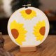 thumbnail image 3 of Kit de bordado de girasoles para adultos, incluye bastidor y hilos de colores. Girasoles 1, 3 of 9