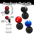 thumbnail image 3 of Push Start Button,Electroplating Car Joystick Push Start Button Cover,1PCS Metal Push to Start Accessories,Cool Car Accessories Interior Decor Push to Start Button Rocker(Blue), 3 of 5