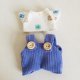 thumbnail image 3 of Mini ropa de peluche para muñecas, traje de 17cm, accesorios para muñecas, Kpop, Exo, Labubu, Idol, camiseta, monos con botones, 3 of 5