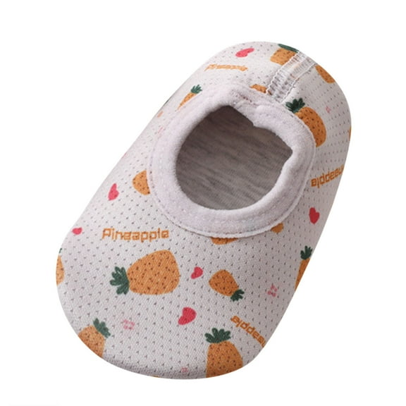 SJLDQY Baby Socks Soft Floor Prewalker Shoes Toddler Summer Socks Boys Print Girls Baby Socks Grey 0-6 Months