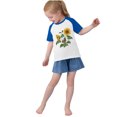 thumbnail image 3 of RXIRUCGD 2025 Vêtements d'Été pour Enfants Tout-Petits Garçons Filles Mode Mignon Col Rond Imprimé Manches Courtes Haut, 3 of 6
