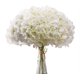 thumbnail image 1 of Flores artificiales de seda blanca, cabezas de hortensias de color blanco marfil para decoración., 1 of 6