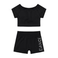 thumbnail image 3 of JanJean Kids Girls Two-Piece Ballet Dance Gymnastics Leotard Sports Outfits Tank Top with Black M, 3 of 6