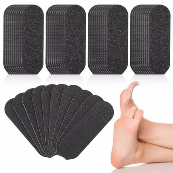Qarigey 20 unids/set recargas de pedicura para pies cantidad tamaño recargas para pies lisos reemplazo para pies con piel muerta Cuidado de los pies